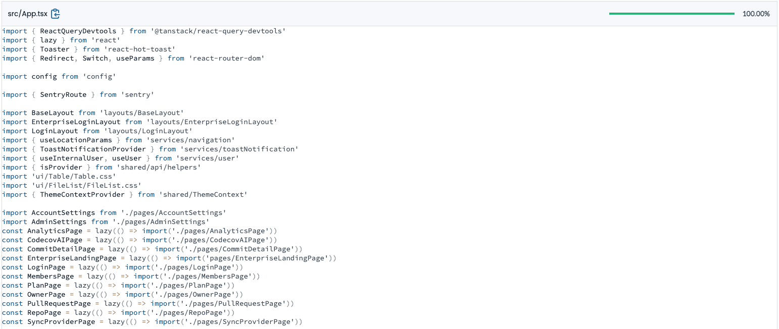Styled code renderer utilizing virtualization